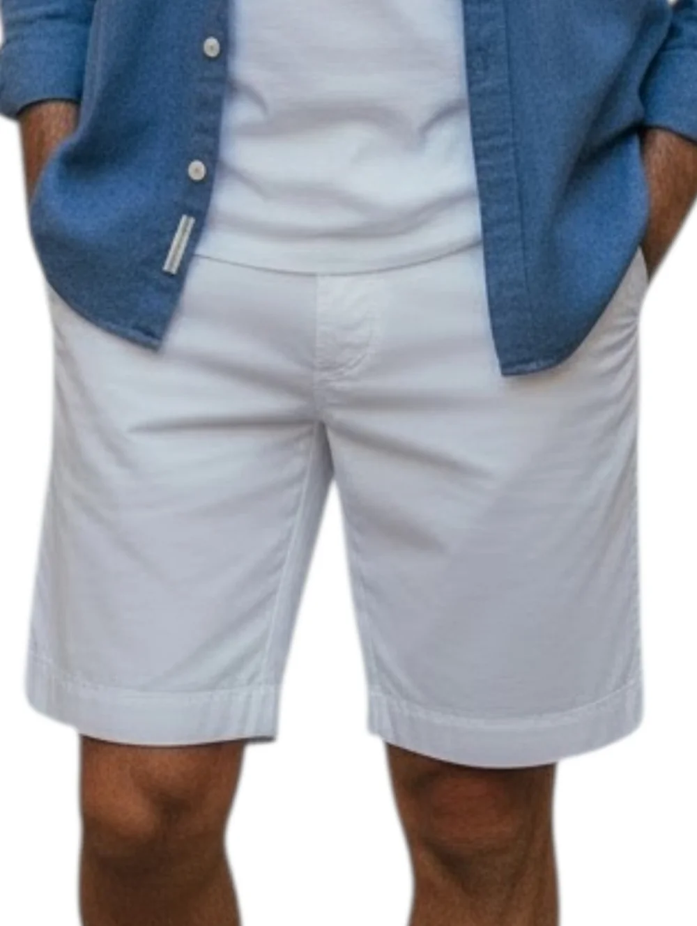 Polo by Ralph Lauren White Flat Front Men's Shorts